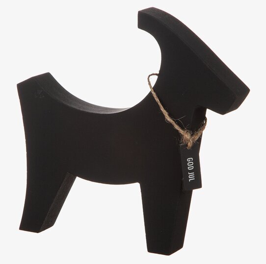 Julbock Trä God Jul från Different Design i mörkt trä