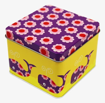 Liten box - Val från Blafre, färgglad metallförvaringslåda