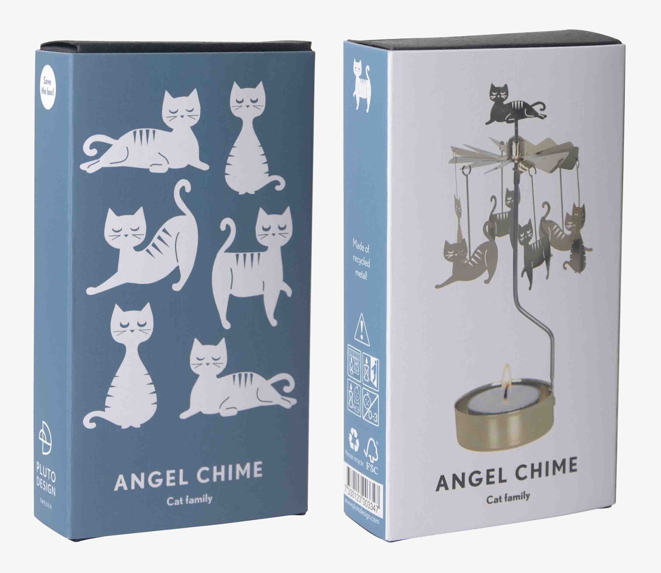 Bild av elegant förpackning med kattdesign och detaljer