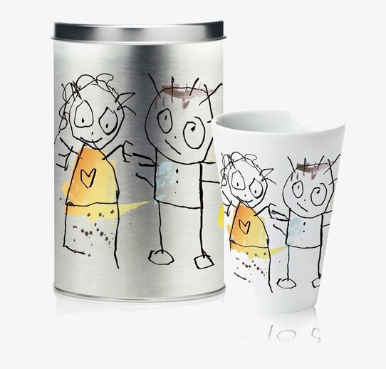 Termomugg Icons 30cl från Poul Pava med färgglada motiv