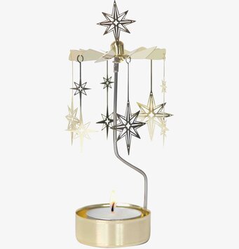 Bild av ett elegant änglaspel med ljus och skugga