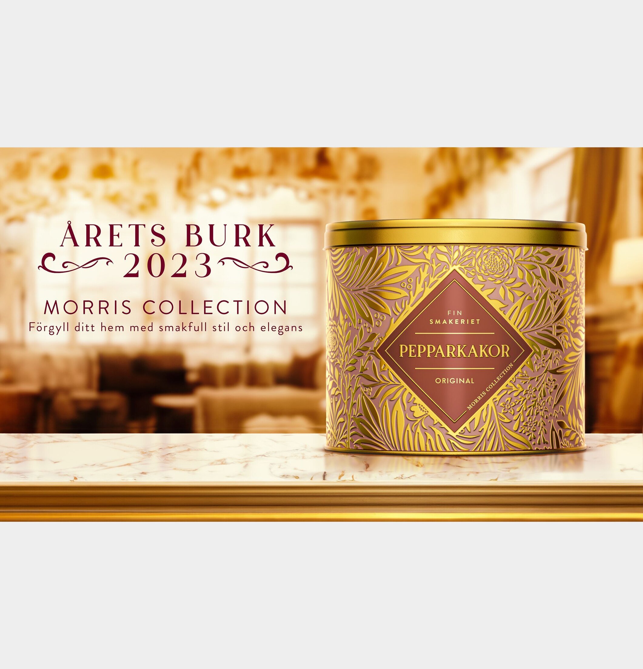 Pepparkakor Morris 430 Gram från Finsmakeriet i lyxig burk