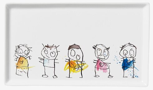 Tallrik Icons från Poul Pava med lekfulla illustrationer