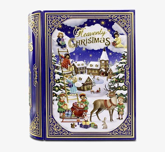 Plåtburk/Bokburk - Heavenly Christmas från Bromma Kortförlag