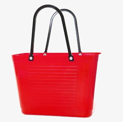 Väska Liten Hinza Röd från Hinza med svarta handtag