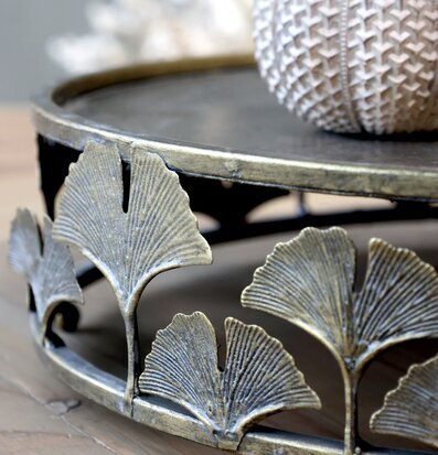 Fat Med Blomsterkant Stor Chic Antique för ljus, lyktor, växter och krukor