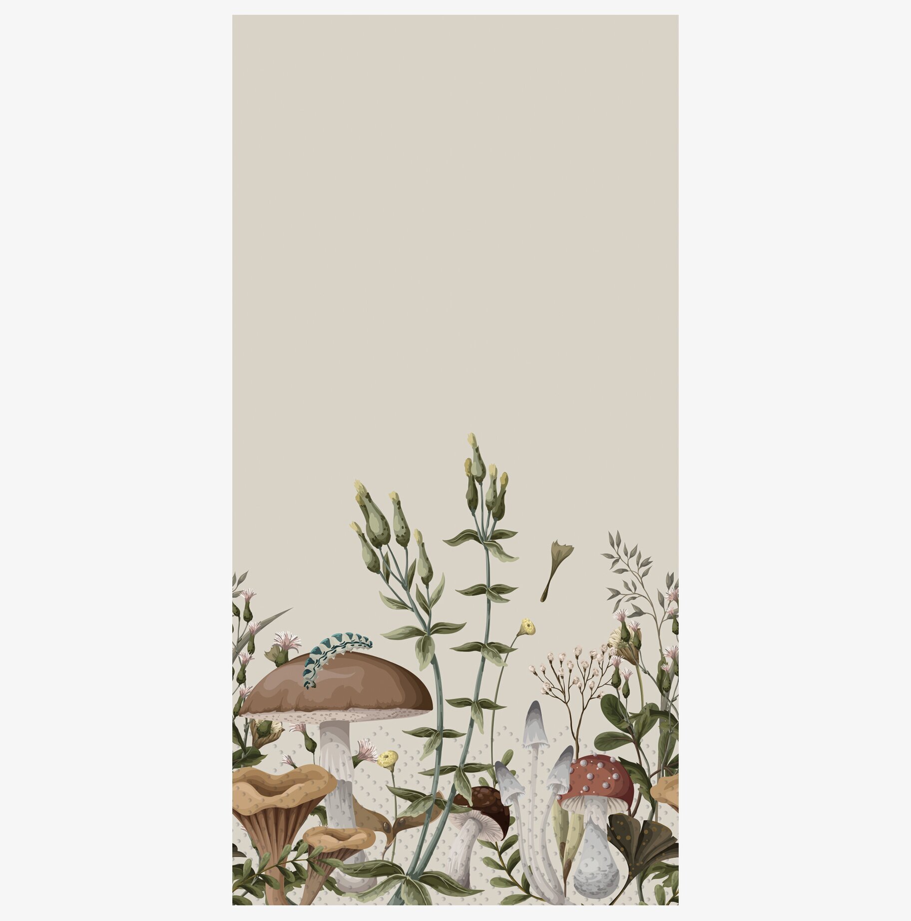 Servetter - Svampskog från Chic Antique med detaljerade svampar