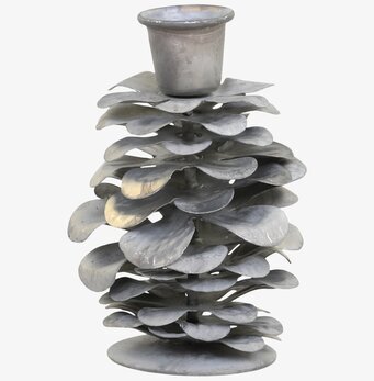 Ljusstake Kotte Antik Zink från Chic Antique i vintage stil