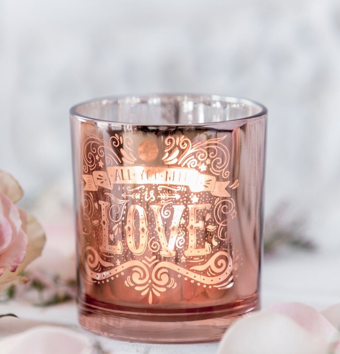 All You Need Is Love - Majas Cottage ljuslykta i glas