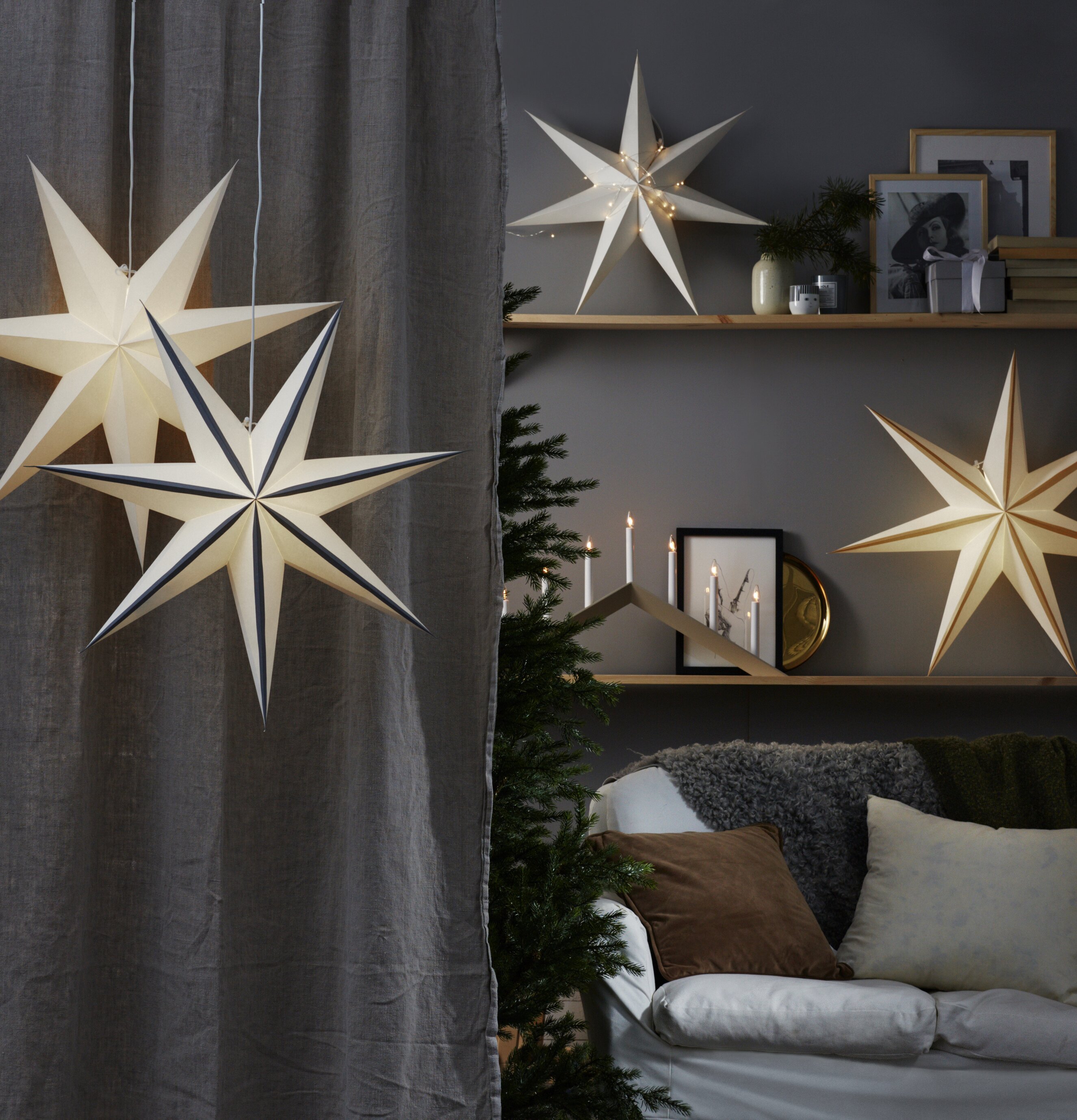 Trådslinga Dew Drop 40 från Star Trading i stilfullt rum