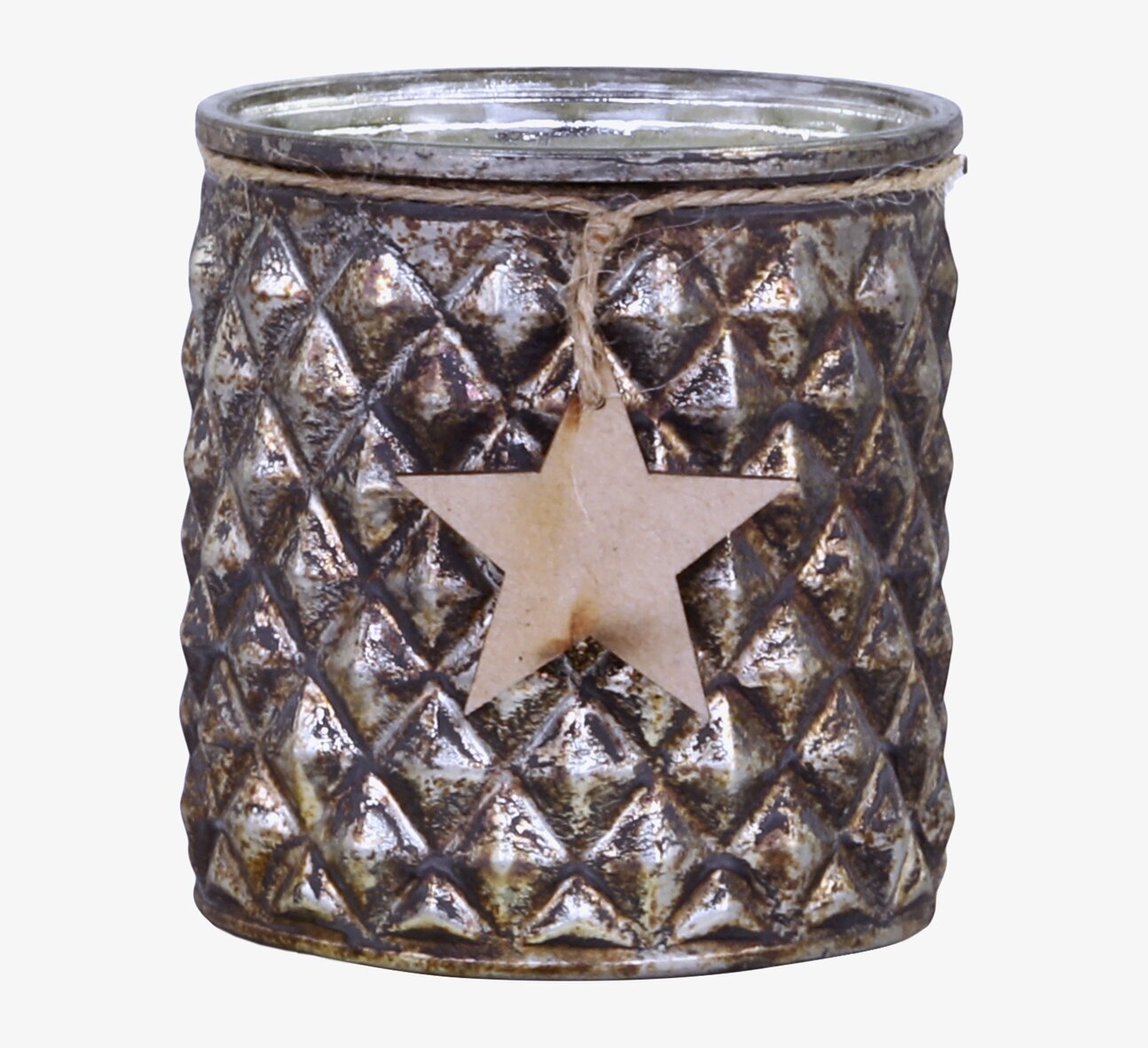 Ljuslykta Med Stjärna 9xØ7.5cm från Chic Antique