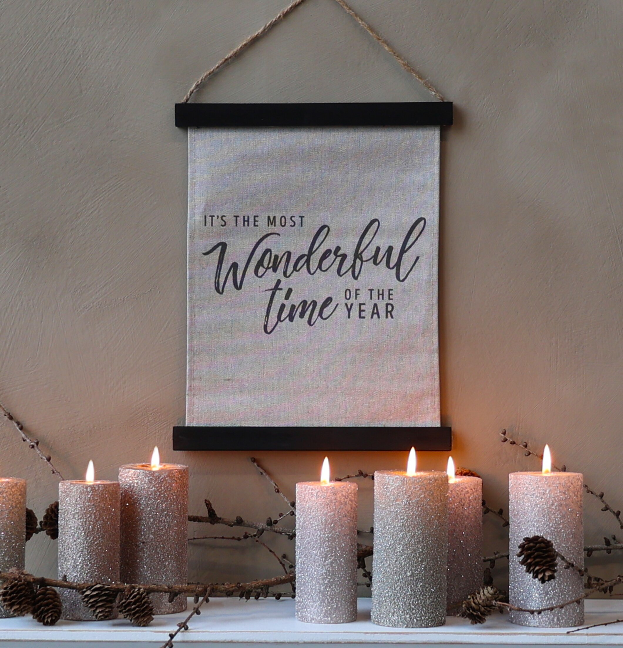 Canvastavla - Most Wonderful från Chic Antique med ljus