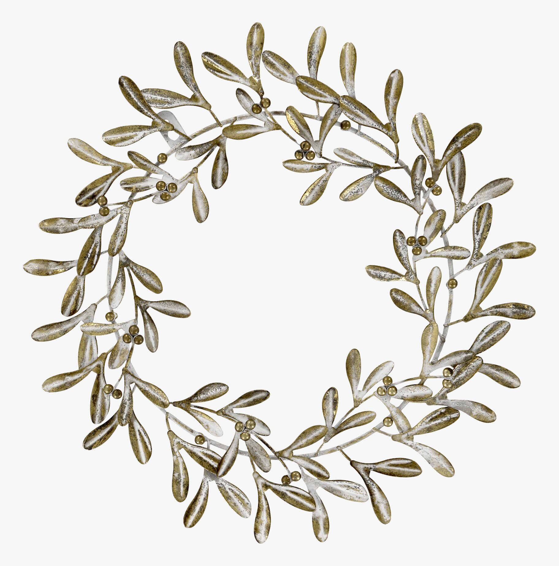 Krans Antik Mässing från Chic Antique med detaljerade blad