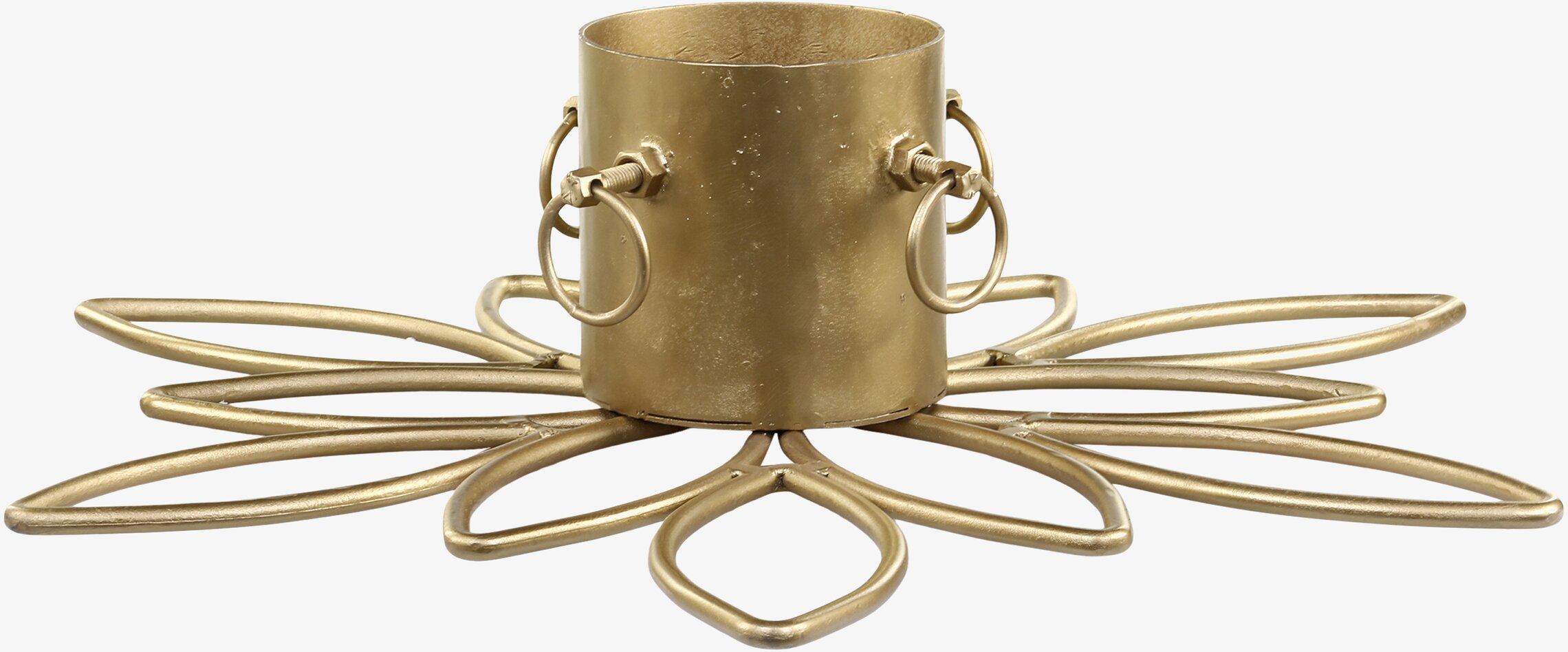 Julgransfot Antik Mässing från Chic Antique, retro design