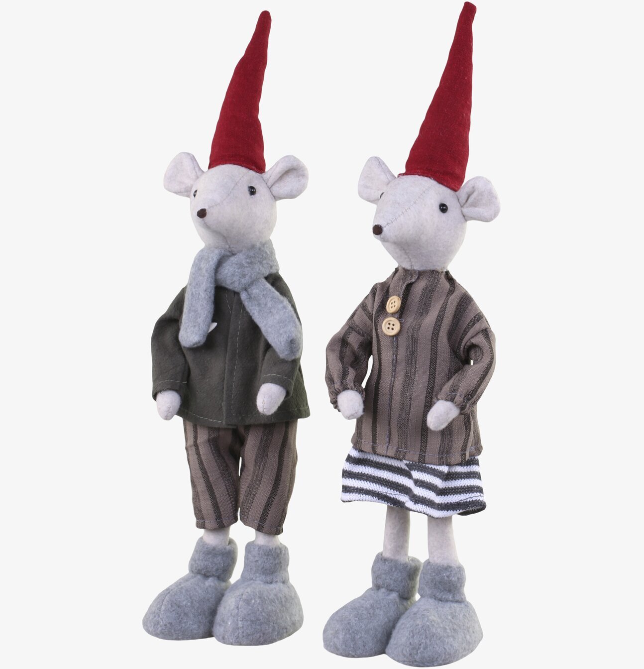 Asger & Agnes Stående Julmus 38cm från Chic Antique