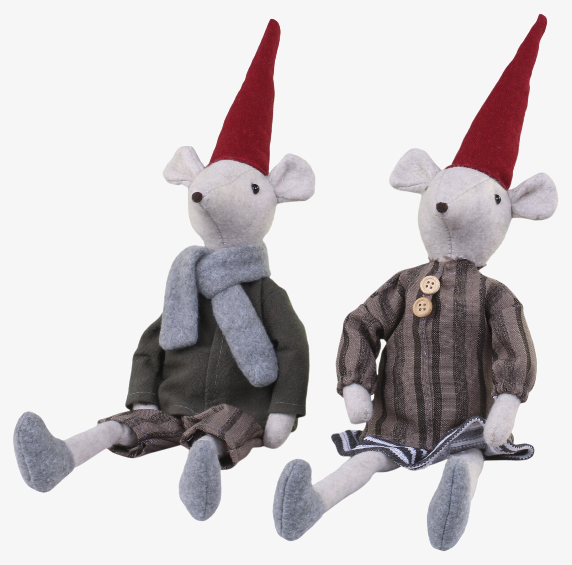 Asger & Agnes Sittande Julmus 38cm från Chic Antique