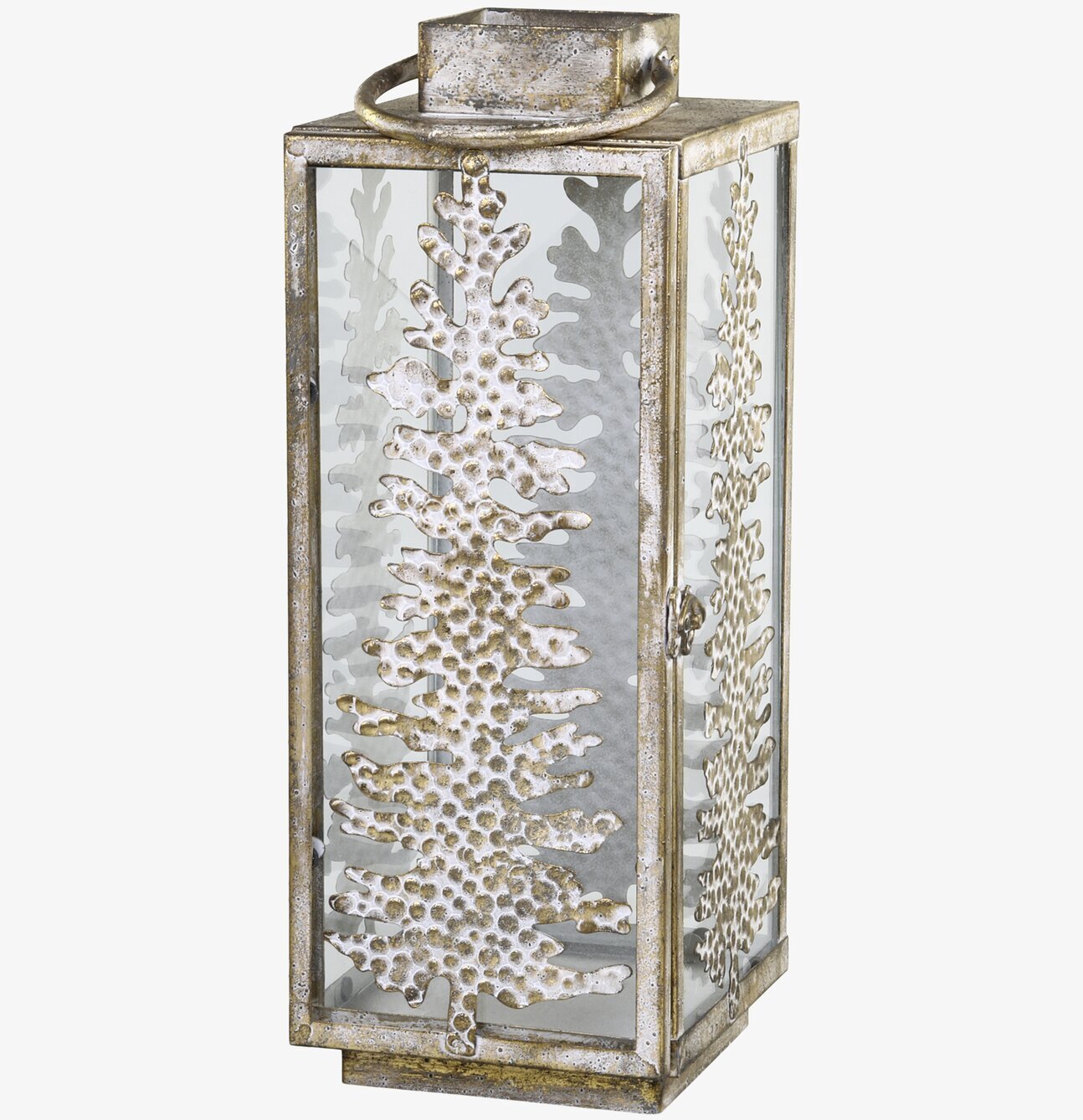 Lanterna Gran Antik Mässing från Chic Antique med granmotiv