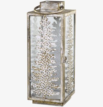 Lanterna Gran Antik Mässing från Chic Antique med granmotiv