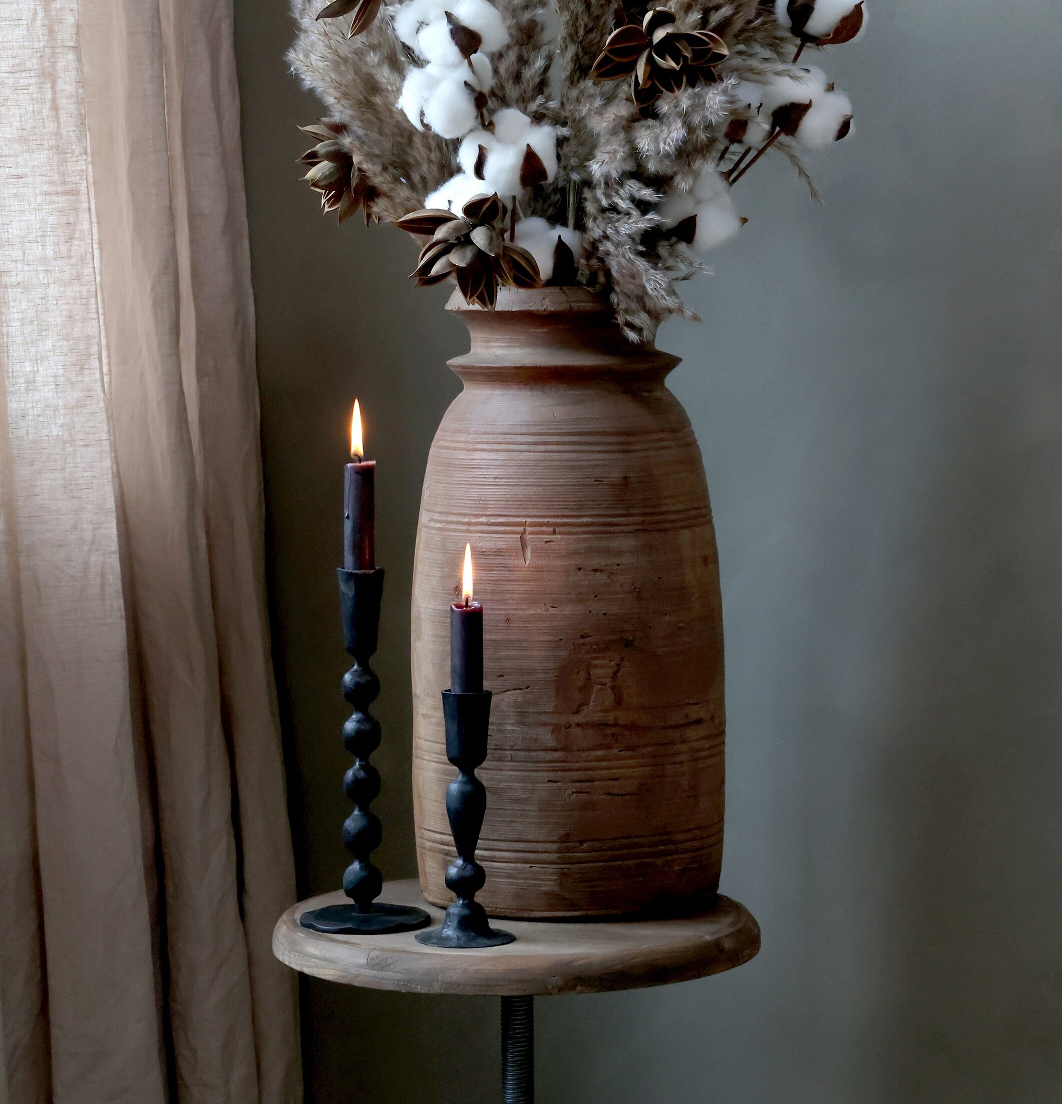 Grimaud Vas Deko 42cm från Chic Antique med torkade växter