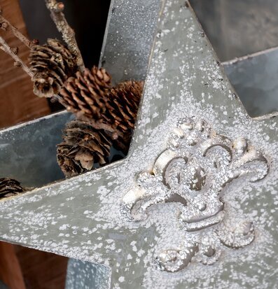 Dekorativ Stjärna Antique Zink från Chic Antique med patina