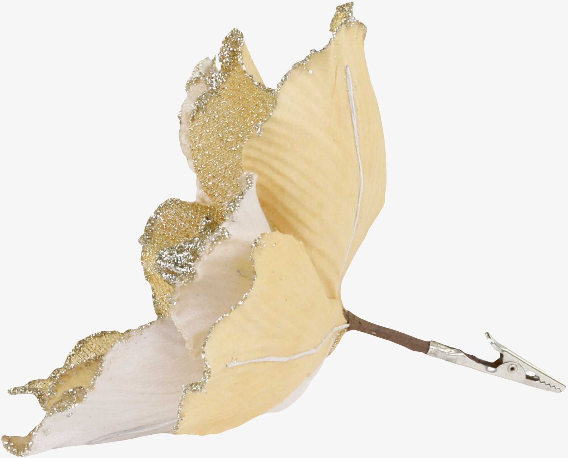 Julblomma Med Clip Amber Ø20cm från Chic Antique