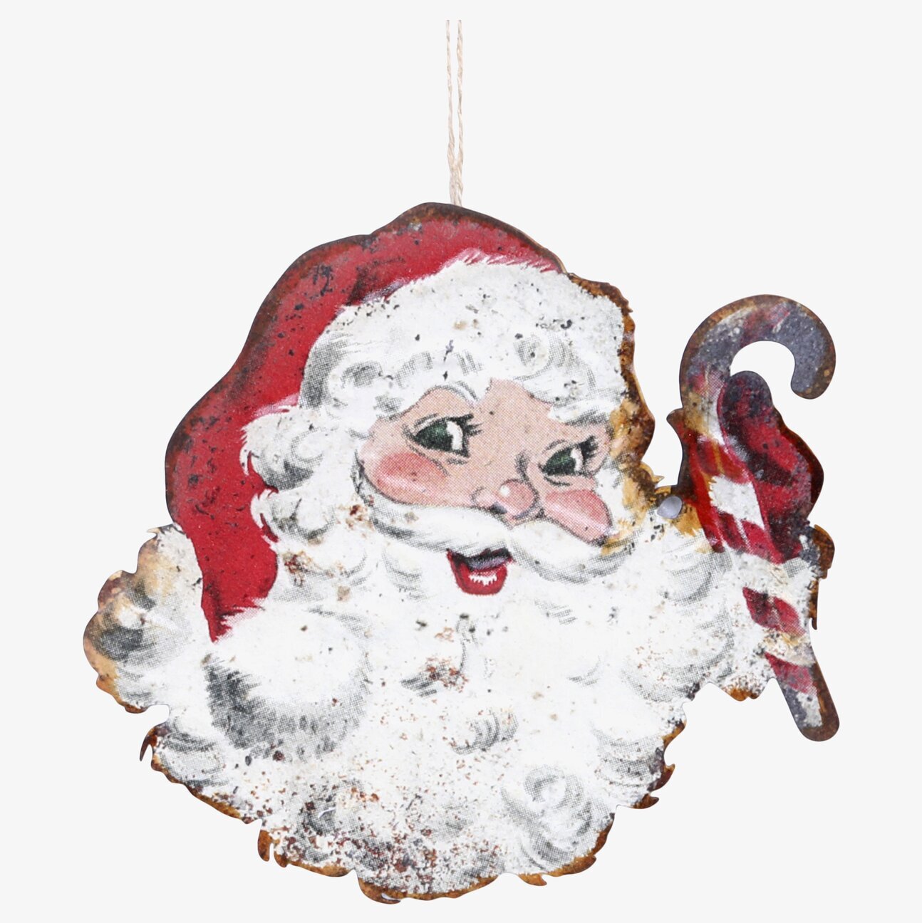 Plåtskylt Santa Vintage från Chic Antique med jultomten