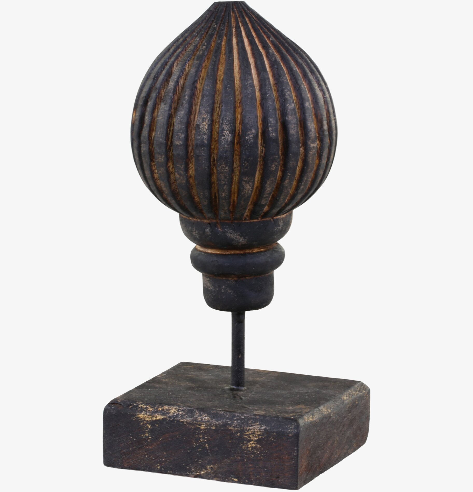 Deko Finial Antikbrun från Chic Antique med rustik patina