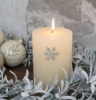 Dekorationsnål Snöflinga Med Strass Chic Antique Övrig prydnad/dekoration för inredning innemiljö