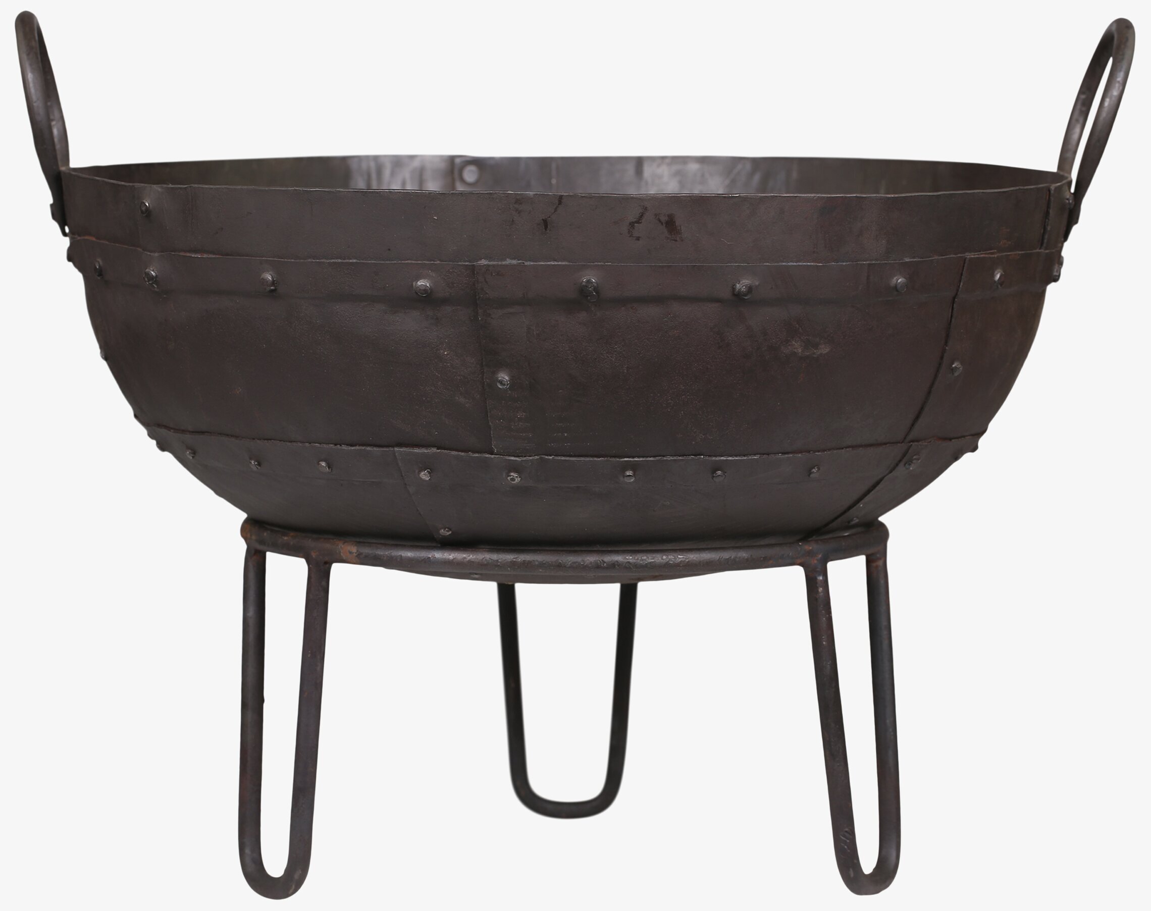 Grimaud Eldfat På Fot från Chic Antique i robust stål