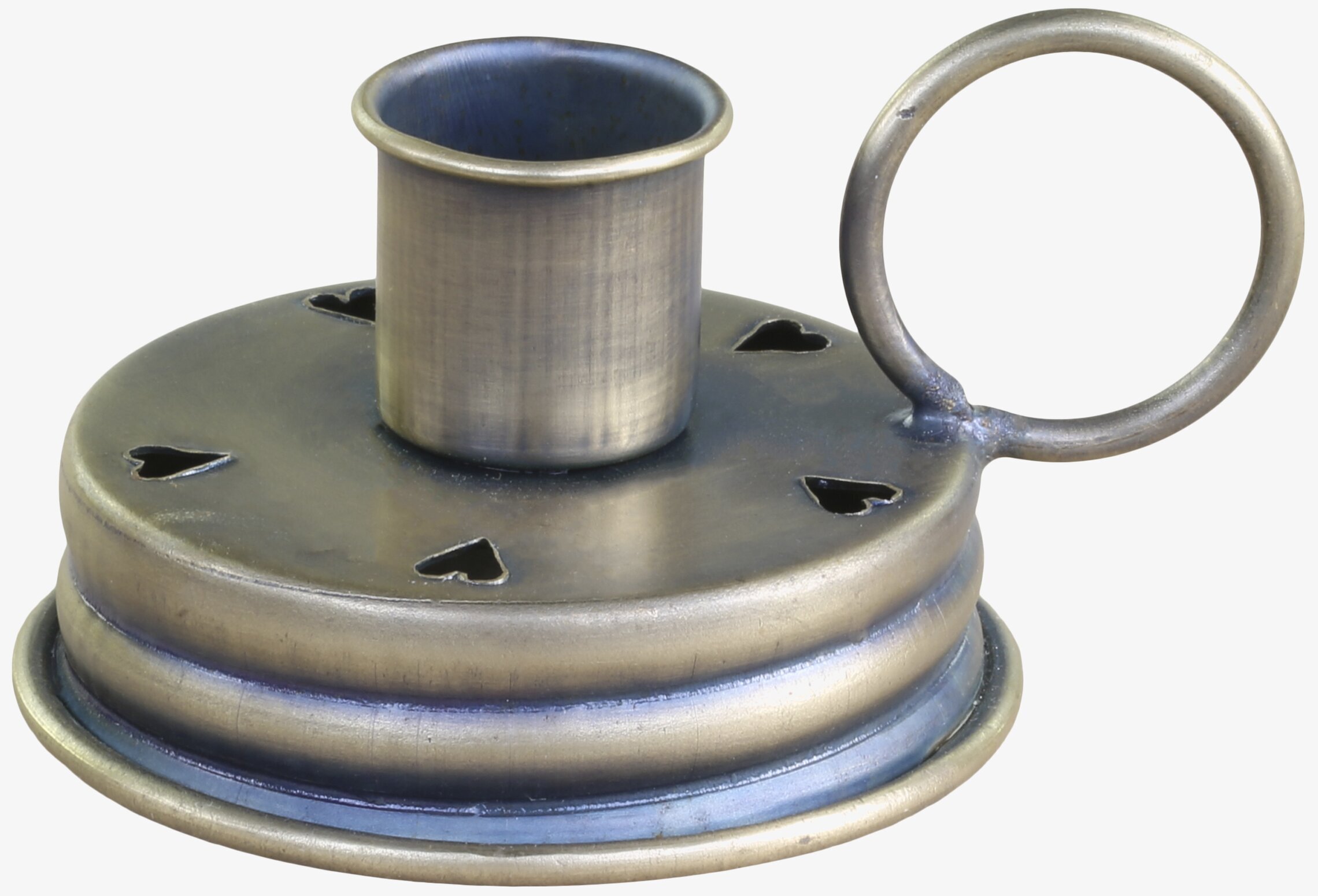 Kammarljusstake Hjärta Antik Mässing från Chic Antique