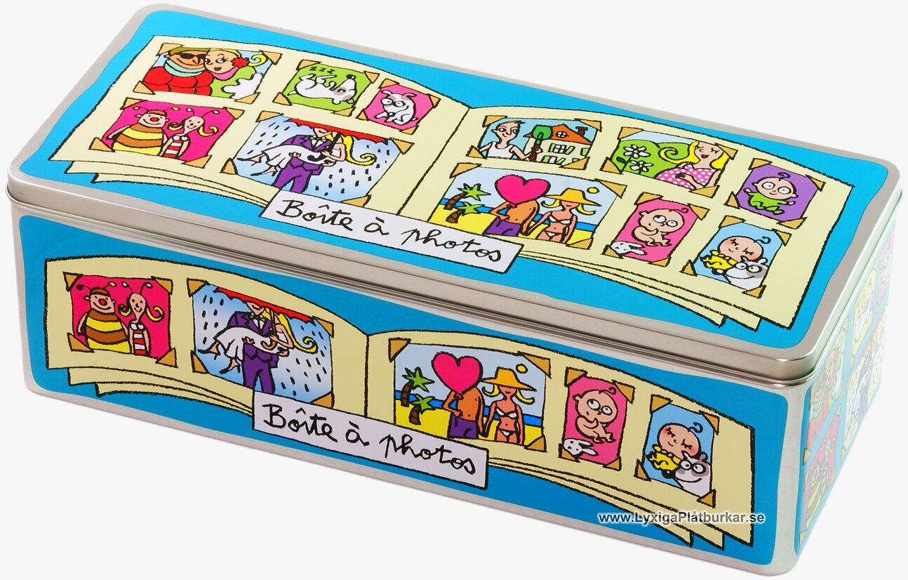 Fotografier blå förvaringslåda från Derriére la porte