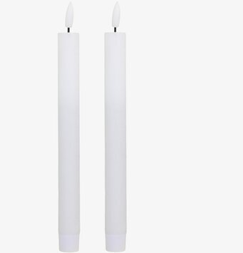 Kronljus LED Vit 2-pack 24.5cm från Chic Antique i vit färg