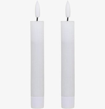 Kronljus LED Vit 2-pack 16cm från Chic Antique mot bakgrund