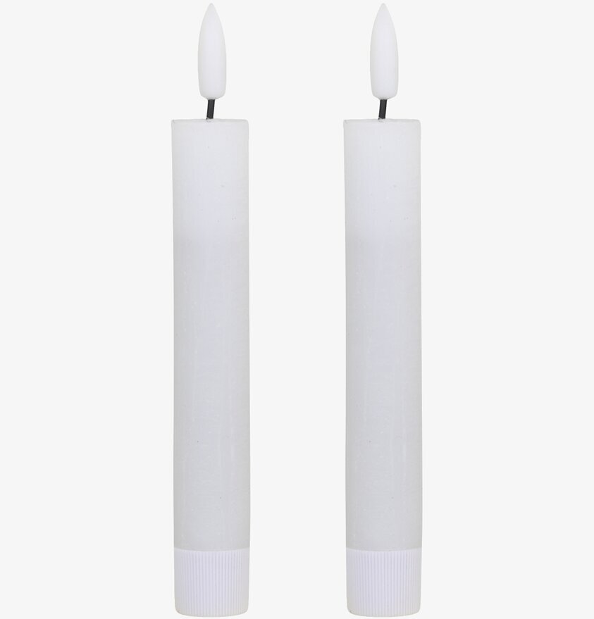 Kronljus LED Vit 2-pack 16cm från Chic Antique mot bakgrund