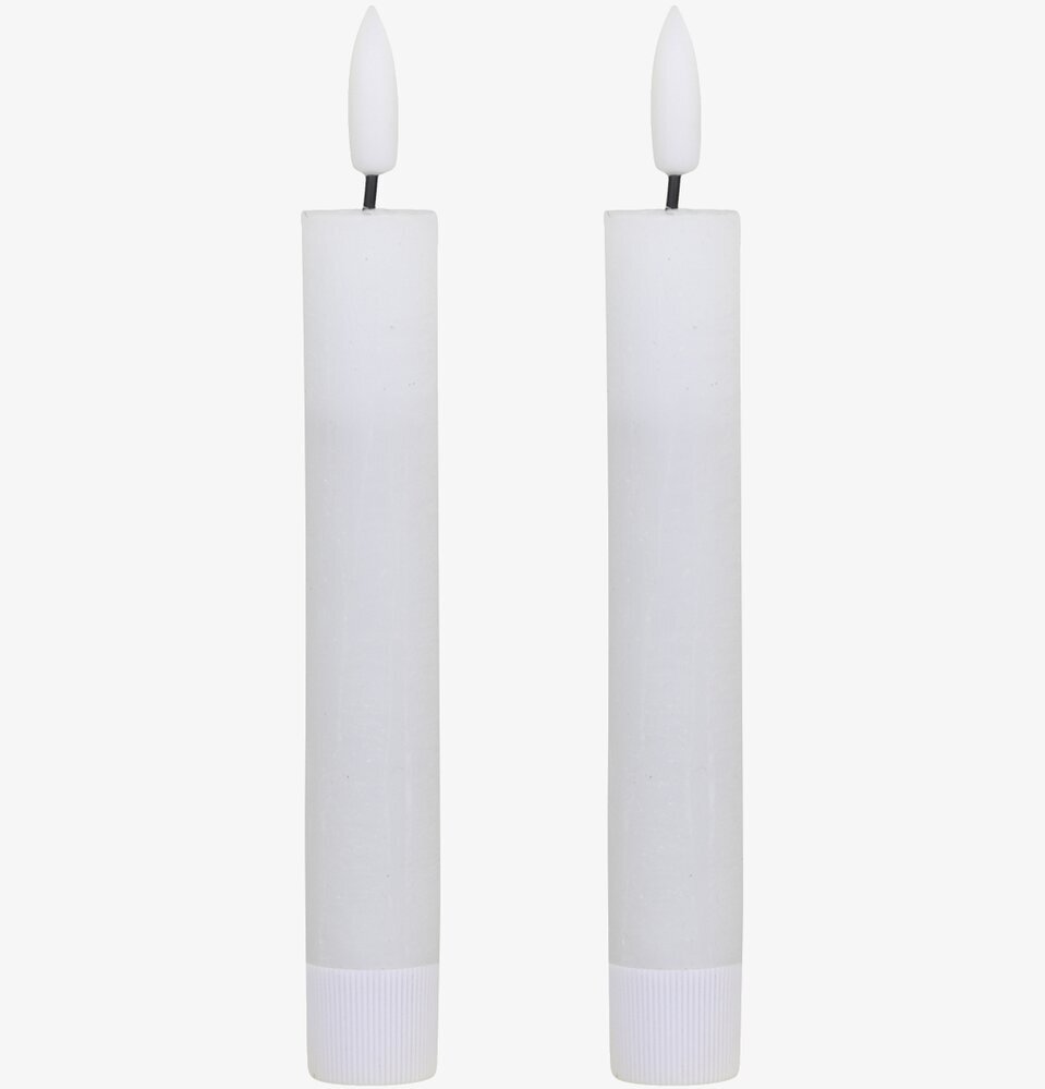 Kronljus LED Vit 2-pack 16cm från Chic Antique mot bakgrund