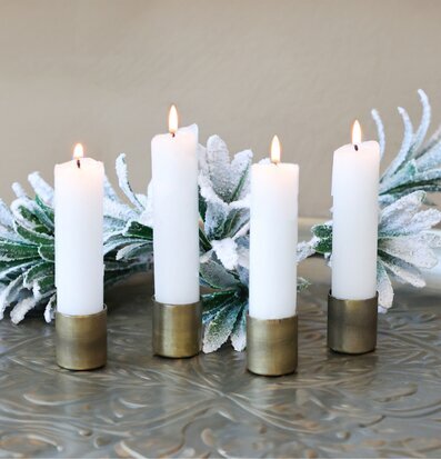 Ljushållare Magnet Set/4 Antik Mässing från Chic Antique