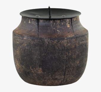 Ljusstake Antikbrun från Chic Antique, rustik och antik design