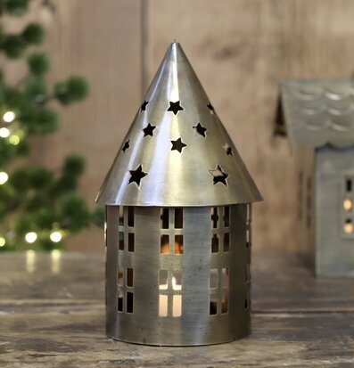 Foto av charmig inredningsdetalj i antik mässing