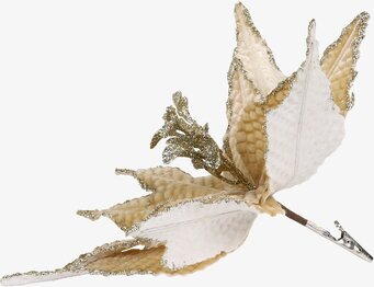 Julblomma Med Clip Amber Ø25cm Chic Antique Övrig prydnad/dekoration för inredning innemiljö