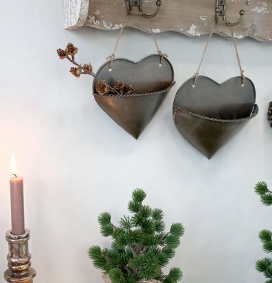 Dekorationshjärta Antik Mässing från Chic Antique hängande