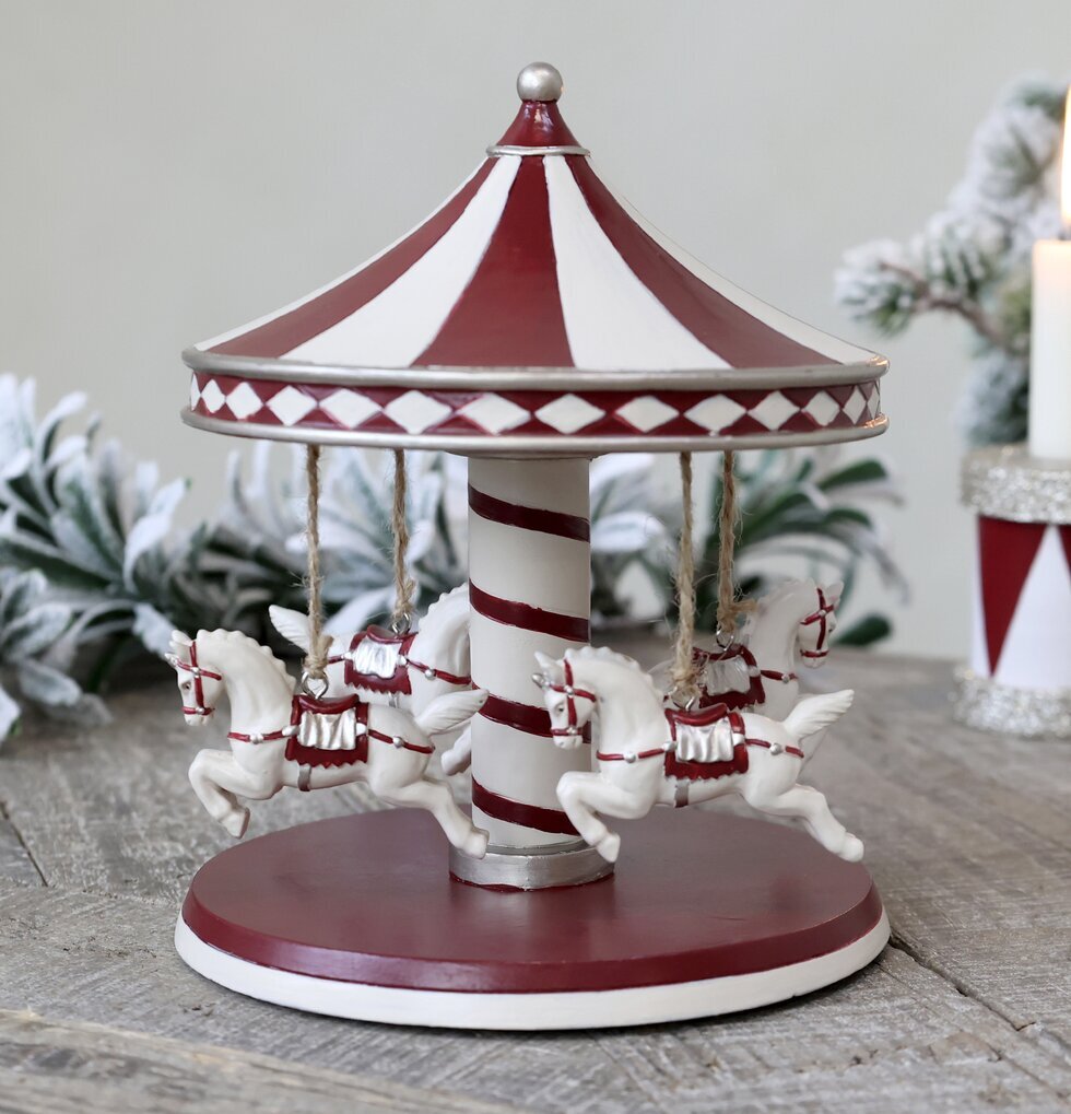 Vintage Karusell Antik Cherry från Chic Antique med hästar