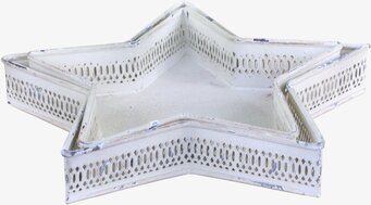 Dekorationsfat Antik Creme Set/2 från Chic Antique