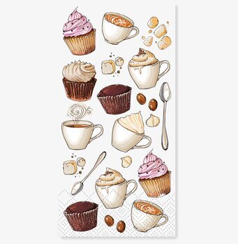 Servetter - Fika Med Dopp från Chic Antique med kaffetema