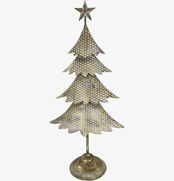 Julgran Deco Antik Mässing från Chic Antique med detaljer