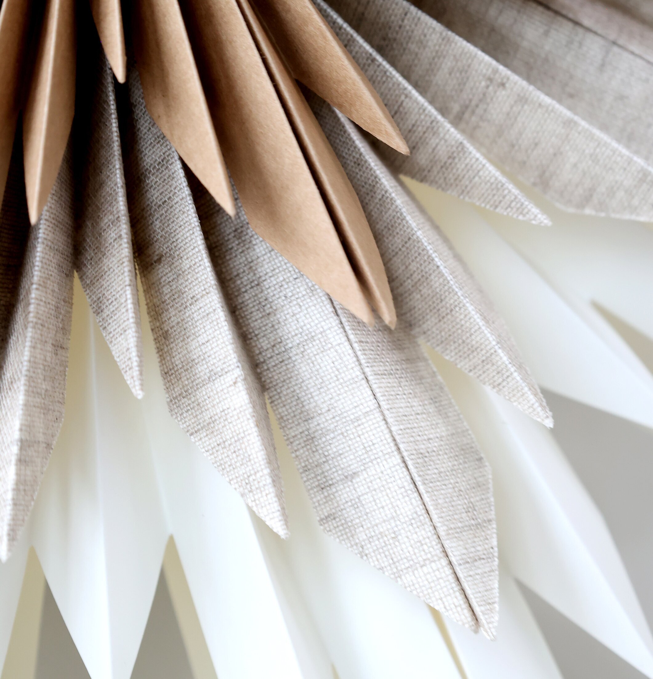 Adventsstjärna Vintage Creme från Chic Antique i närbild