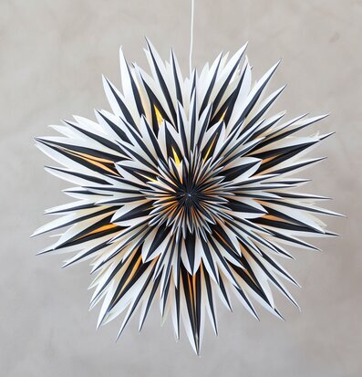 Adventsstjärna Vintage Svart från Chic Antique i fönster