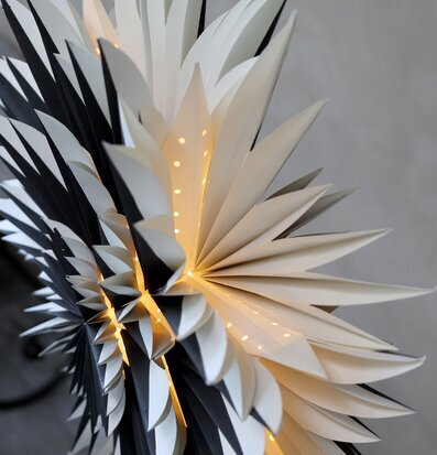 Adventsstjärna Vintage Svart från Chic Antique i fönster