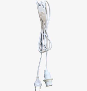 Vit Sladd Med Strömbrytare från Chic Antique, vit bakgrund