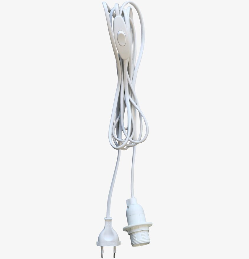 Vit Sladd Med Strömbrytare från Chic Antique, vit bakgrund