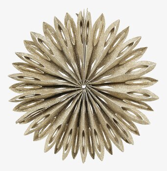 Stjärna Vintage Champagne Ø25cm från Chic Antique, glittrande